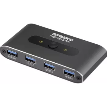 SpeaKa Professional 2 Port USB 3.2 Gen 1-switch (USB 3.0) Grey (SP-13710916)