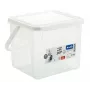 Rotho Basic tisztítószer-tartály, 4,5 l, 1770201100RP modell, átlátszó technopolimer fedéllel és akasztólyukkal