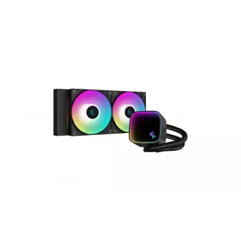 DeepCool LS520 SE AIO Liquid Cooler, 2 x 120 mm, ARGB, Black