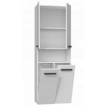 Topeshop NEL 2K DK BPOŁ Bathroom Storage Cabinet, White