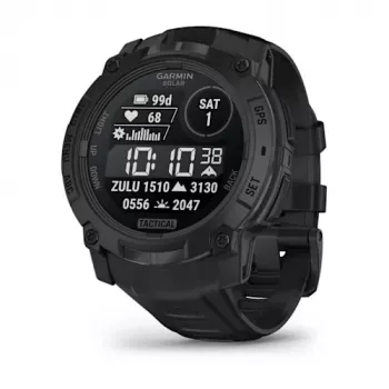 Garmin Instinct 3 Solar Tactical Edition 50 mm, Black, Silicone Band