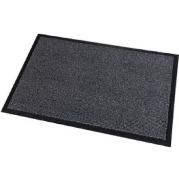 PaperFlow Super Budget Dirt-Trapping Mat, 900 x 600 mm, Grey