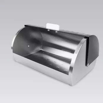 Maestro MR-1676-BLACK Bread Box, Black