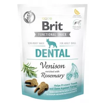 Brit Functional Snack Dental Venison Dog Treat, 150 g