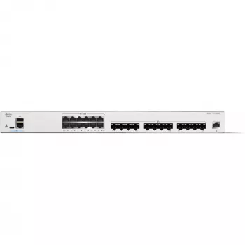 Cisco Catalyst C1300-24XTS Managed L2/L3 Switch, 24-Port (12x 10GE RJ-45 + 12x 10GE SFP+), 480 Gbit/s, RJ-45/USB-C Console, 16,000 MAC Table, Rack-mount