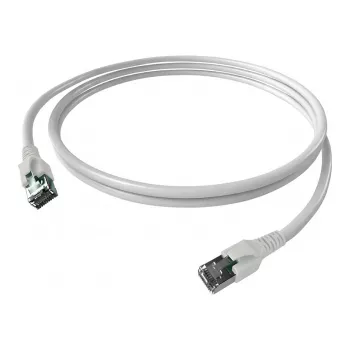 Easylan CP1KWBWBW0050 RJ45 network cable, patch cable CAT 6a S/FTP 5 m white 1 pc.