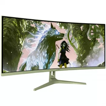 Curved computer monitor Arozzi Nova 34 inch (86.4 cm) 3440×1440 21:9 LED 1 ms Green