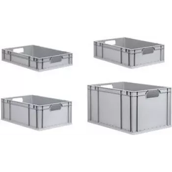 Storage basket Allit 456815 Rectangular Polypropylene Grey 600x400x320mm