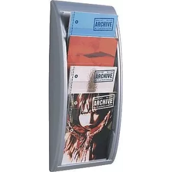 Magazine rack PaperFlow K540615 Silver