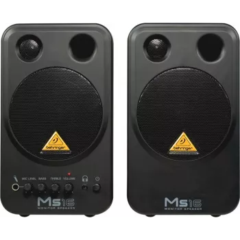 Behringer MS16 loudspeaker 2-way Black Wired 16 W