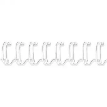 Fellowes - Binding Wire - 12 mm - 297 mm - 34 rings - A4 (210 x 297 mm) - 100 Sheets - White - 100 pc(s). (53270)