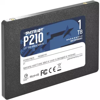 2.5 inch SATA III SSD PATRIOT P210 1 TB — 500 MB/s read, 400 MB/s write, 7 mm height