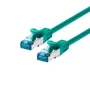 LOGON TCR55SS003G hálózati patch kábel Cat5e SF/UTP (S-FTP), 0,3 m, zöld