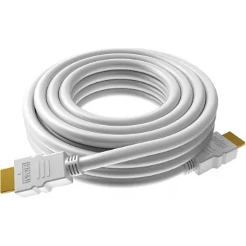 VISION Techconnect - High speed - HDMI cable with Ethernet - HDMI male to HDMI male - 5,0m - white - supports 4K 30 Hz (TC 5MHDMI8K)