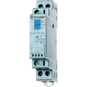 Finder Installation Contactor for 35 mm-Rail 22.32.0.024.4440 2 Normally Closed Contact (22.32.0.024.4440)