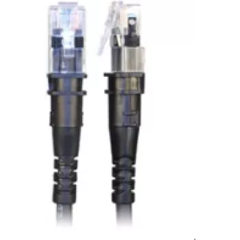 PatchSee ThinPATCH - Patch-Cable - RJ-45 (M) to RJ-45 (M) - 60cm - 4,9 mm - FTP - CAT 6a - IEEE 802,3at - Shielded, Halogen-Free - Black (TP-6A-F/2)