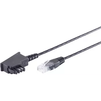 Telephone Cable S/CONN 12-09075 10 m Black