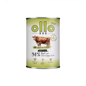 Ollo Plus Kolagen Beef 400g dog food can