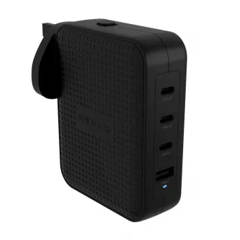 Hyper HyperJuice 145W USB-C GaN Travel Charger with 4 Ports - Black Hyper