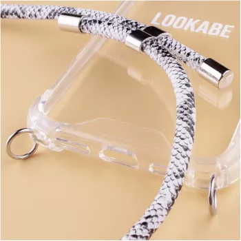 Necklace Lookabe Snake Edition for iPhone XR, silver — phone wearable accessory