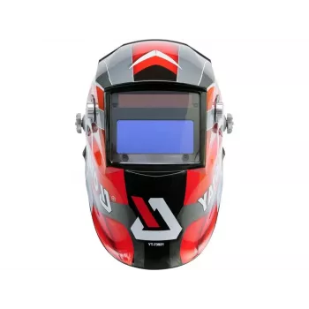 Yato YT-73921 auto-darkening welding helmet, black/red/silver
