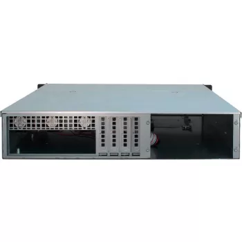 Server Case Inter-Tech 2U 2404L Rack Black, Grey