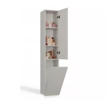 Bathroom cabinet tall cabinet with basket Top E Shop NEL IV Kaszmir