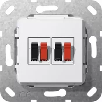 GIRA Speaker Connector 2-way 569303 Insert pure white 569303 (569303)