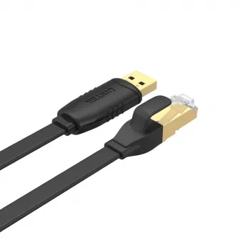 Unitek Y-SP02001B USB 2.0 to RJ-45 Console Cable, 1.8 m, Black