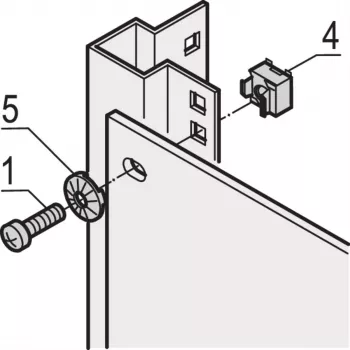 SCHROFF Earthing Cage Nut M6 - Earthing Cage Nut M6 10 pc(s). (21120131)