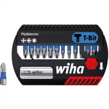 WIHA 41824 - Bit-Set FlipSelector, 13-piece mixed, 25 mm, T-Bit (41824)