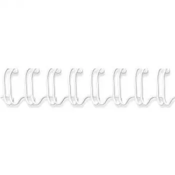 Fellowes - Binding Wire - 8 mm - 34 rings - A4 (210 x 297 mm) - 50 Sheets - White - 100 pc(s). - for Fellowes WB 500 (53258)