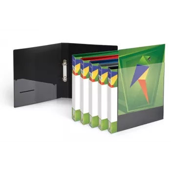Binder Forpus, A4 / 30 mm, 2 rings, Ø 16 mm, plastic, black 0804-107