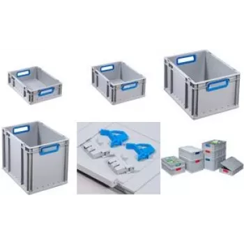 Storage box allit ProfiPlus 30.0 x 40.0 x 12.0 cm, grey