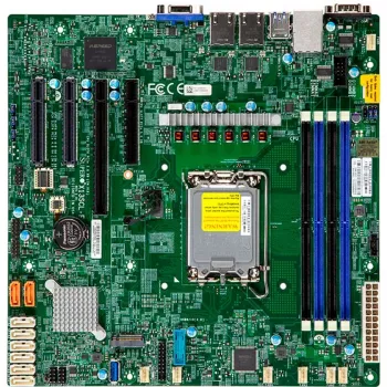 Super Micro SUPERMICRO X13SCL-F – alaplap – micro ATX – LGA1700 foglalat – C262 chipset – 2 x Gigabit LAN – integrált grafika (MBD-X13SCL-F-B)