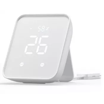 SwitchBot Hub 2 W3202100 smart home hub, IR transmitter, thermo-hygrometer, white