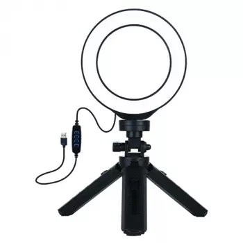 LED Ring Light 12cm with Tripod Stand up to 14.5cm, USB