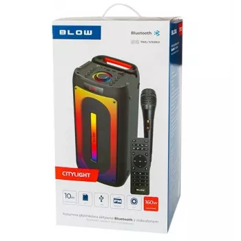 Bluetooth hangszóró CityLIGHT + távirányító + mikrofon
