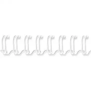 Fellowes - Binding Wire - 10 mm - 297 mm - 34 rings - A4 (210 x 297 mm) - 80 Sheets - White - 100 pc(s). (53262)