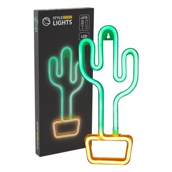 Neon Lights MANTA SNL07GN Green Yellow Cactus Style decorative LED neon sign