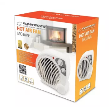 Electric space heater ESPERANZA EHH002, electric, 2000 W max, adjustable thermostat, grey/white