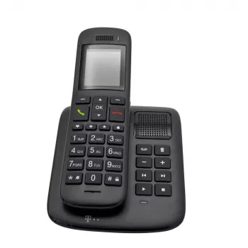 Telekom Sinus A 32 DECT telephone Caller ID Ebony