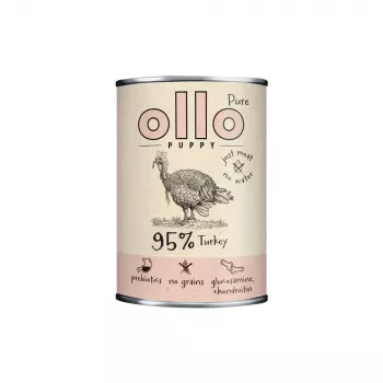 OLLO Puppy Pure Turkey - wet dog food - 400 g