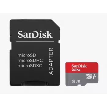 Flash memória SanDisk 64GB MicroSDXC UHS-I Class 10 SDSQUAB-064G-GN6MA