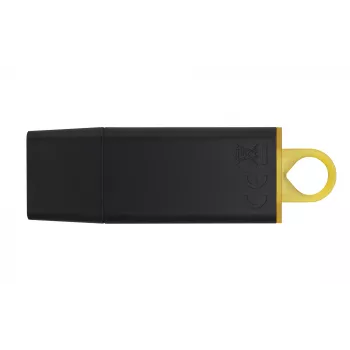 Kingston Technology DataTraveler Exodia USB flash drive 128 GB, USB-A 3.2 Gen 1, cap and key ring, Black/Yellow