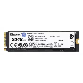 Kingston Technology KC3000 SSD-meghajtó 2 TB, M.2 2280, NVMe PCIe 4.0, olvasás/írás 7000/7000 MB/s, 3D TLC