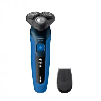 Electric shaver Philips Series 5000 S5466/17 — rotary 3-head, Li-Ion battery, 45 min runtime, washable, wet & dry