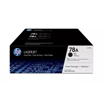 HP 78A 2 darabos csomag fekete eredeti LaserJet tonerpatron, 4200 oldal, fekete, 2 db