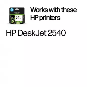 HP 301XL eredeti tintapatron, fekete, nagy kapacitás, fekete, 1 db, 360 oldal