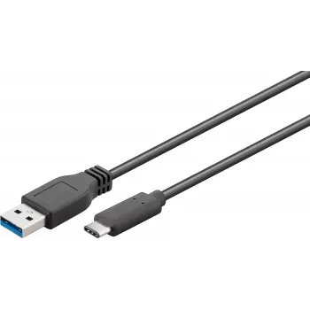 Microconnect USB3.1CA1 USB cable USB 3.2 Gen 1 (3.1 Gen 1) 1 m USB A USB C Black